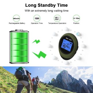 Handheld GPS Navigation Mini Real Time GPS Tracker Keychain USB Rechargeable Compass Outdoor Sport Travel Hiking For Pet Child