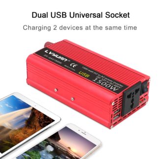 1500W 2000W DC 12V to AC 220V Portable Car Power Inverter Charger Converter Adapter Universal EU Socket Auto accessories