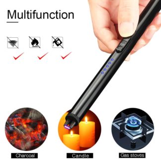 Electric BBQ Lighter USB Windproof Flameless Plasma Ignition Kitchen Encendedores Unusual Gas Lighter For Stove Kitchen Torch