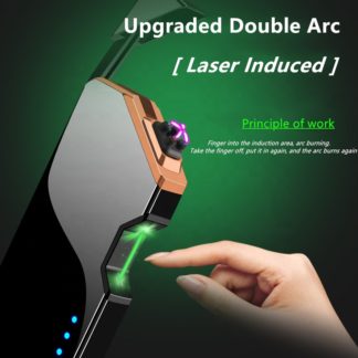 Laser Unusual Plasma Lighter Electric USB Windproof Flameless Cigarette Lighters Gadgets For Men Technology Dropship Suppliers
