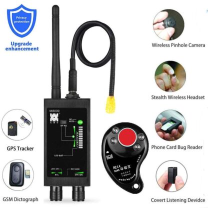 Radio Anti-Spy Detector FBI GSM RF Signal Auto Tracker Detectors GPS Tracker Finder Bug with Long Magnetic LED Antenna