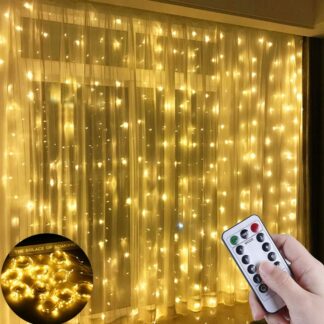 LED Curtain Garland on The Window USB Power Fairy Lights Festoon with Remote New Year Garland Led Lights Christmas Decoration