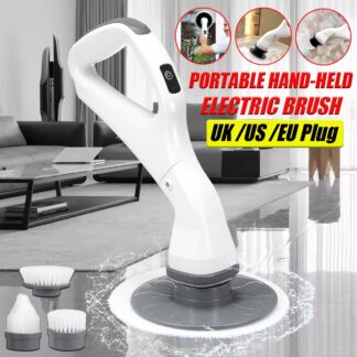 Electric Cleaning Brush Waterproof Cleaner Rotating Scrubber Cleaning Brush Bathroom Cleaning Tools Set