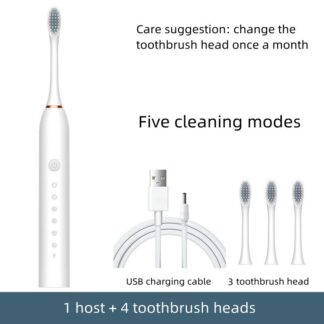 Electric Toothbrush Rechargeable Universal Toothbrush For Adults And Children Ultrasonic Electric Soft Bristle Toothbrush