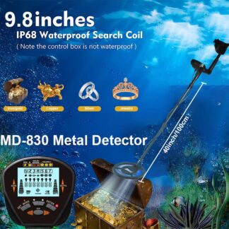 MD830 5090Treasure Hunter Detecting Pinpointer Metal Detector Underground Depth 2.5m Scanner Search High precision Gold Detector