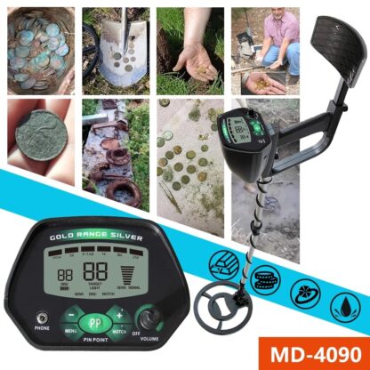 Metal Detector Waterproof metal detector Gold Detector MD-4090 Length Adjustable Treasure Hunter Seeker Portable Finder