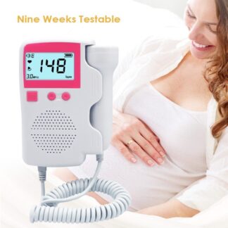 Doppler Fetal Heart Rate Monitor Home Pregnancy Baby Fetal Heart Rate Detector With LCD Display No Radiation