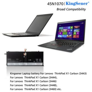 KingSener 45N1070 45N1071 Laptop Battery For Lenovo ThinkPad X1 Carbon Series 3444 3448 3460 Tablet 14.8V 3.11Ah 46WH