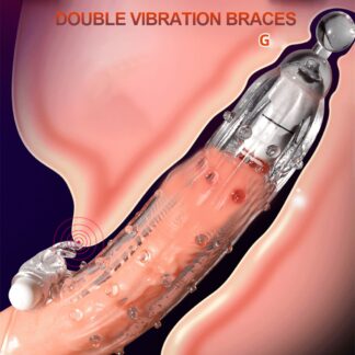 Male Vibrating Penis Ring Sleeve Cock Ring Sex Toys For Men Penis Enlargement Condoms Dildo Vibrator Men's Finger-ring Sex Shop