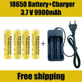 18650 Battery Rechargeable Battery 3.7V 18650 9900mAh Capacity Li-ion Rechargeable Battery For Flashlight Torch Battery Charger