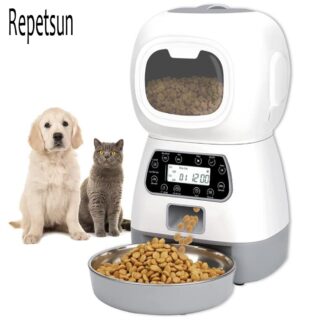 Cat Food Dispenser, Auto Feeder for Cats Dogs, Smart Food Dispenser, Pet Supplies, Auto Dog Cat Pet Feeding, Repetsun Automatic Pet Feeder,