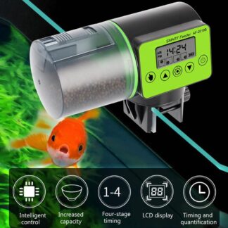 Smart Automatic Aquarium Fish Feeder Timing Feeder Digital Fish Tank Electrical Plastic Timer Feeder Portable Fish Feeder Tool