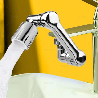 Rotating Faucet Nozzle Water Tap Rotation Extender Aerator Mixer Sprayer Head Kitchen Faucets Swivel Extension Adapter