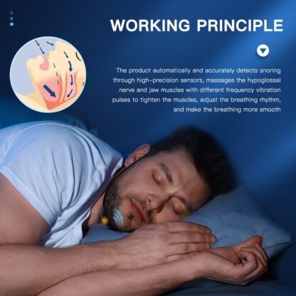 Smart Anti Snoring Device EMS Pulse Stop Snore Portable Comfortable Sleep Well Stop Snore Health Care Sleep Apnea Aid USB - Image 3