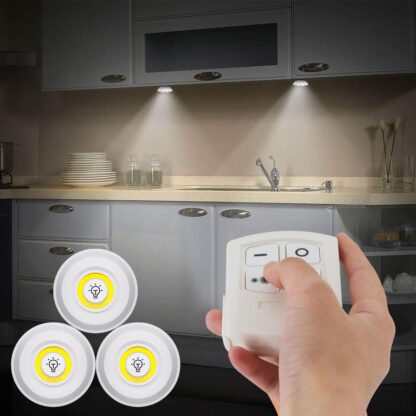 Smart Wireless Remote Control Night Light Decorative Kitchen Closet Staircase Aisle Bathroom Lighting Mini LED Lights - Image 5