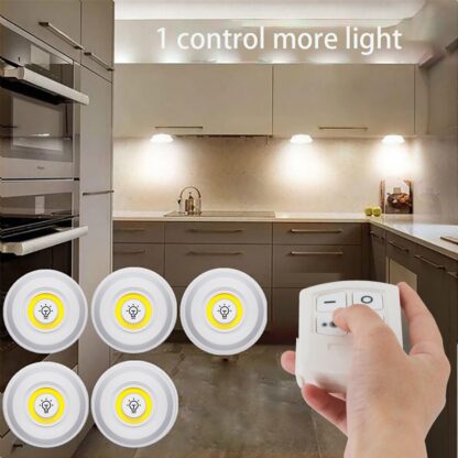 Smart Wireless Remote Control Night Light Decorative Kitchen Closet Staircase Aisle Bathroom Lighting Mini LED Lights